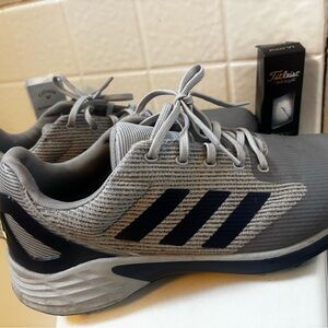 Adidas Men's Gray and Navy Athletic Shoes